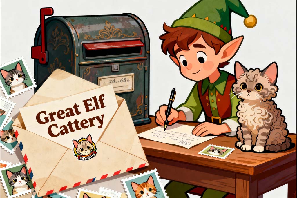 Great Elf Devon Rex cattery contact page with curly kittens and breeder in Ukraine